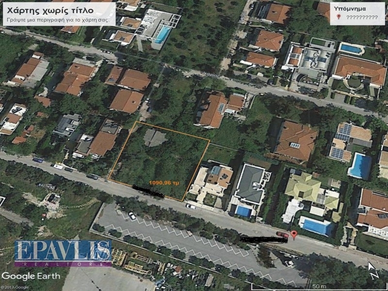 765348, (Verkauf) Nutzbares Land Grundstück || Athens North/Nea Erithraia - 1.100 m², 670.000€