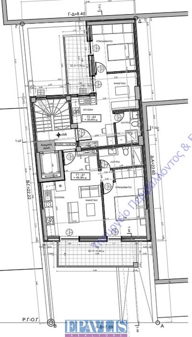 1687666, (Verkauf) Wohnung/Residenz Wohnung || Athens Center/Zografos - 50 m², 1 Schlafzimmer, 195.000€